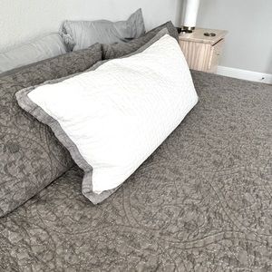 Southern living white king size pillow sham